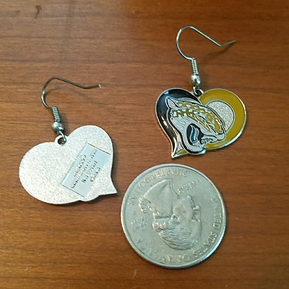 Jacksonville Jaguars Earrings - Picture 2 of 3